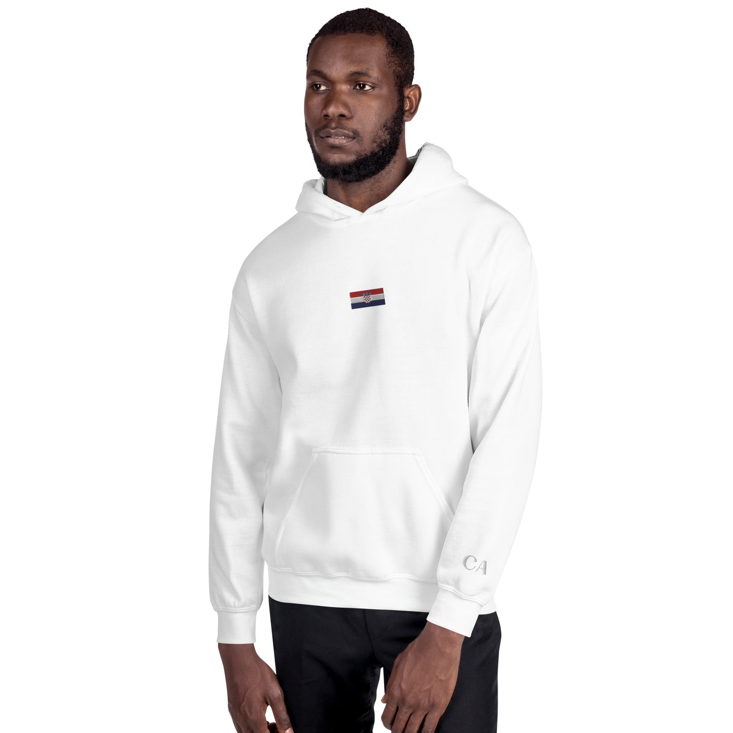 World Cup Tour 22 Croatian Unisex Hoodie - blue writing
