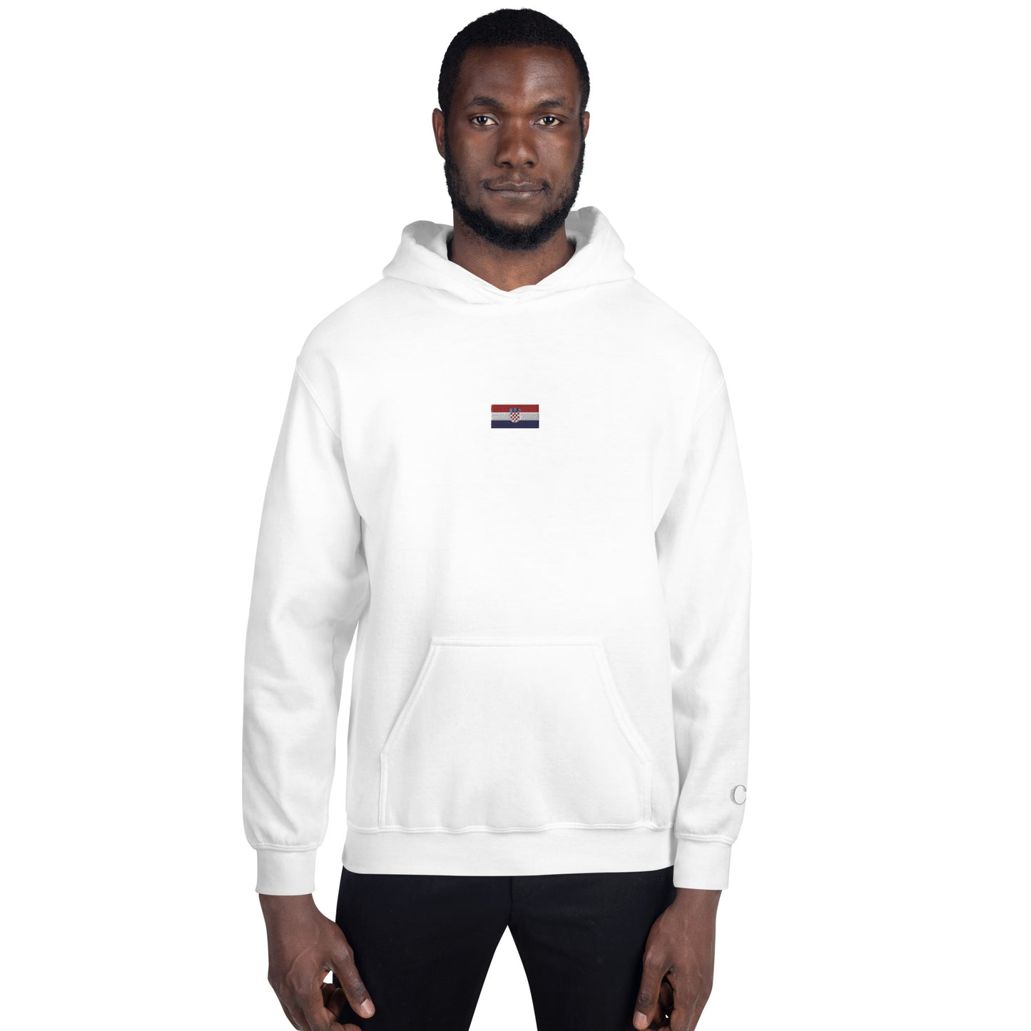 World Cup Tour 22 Croatian Unisex Hoodie - blue writing