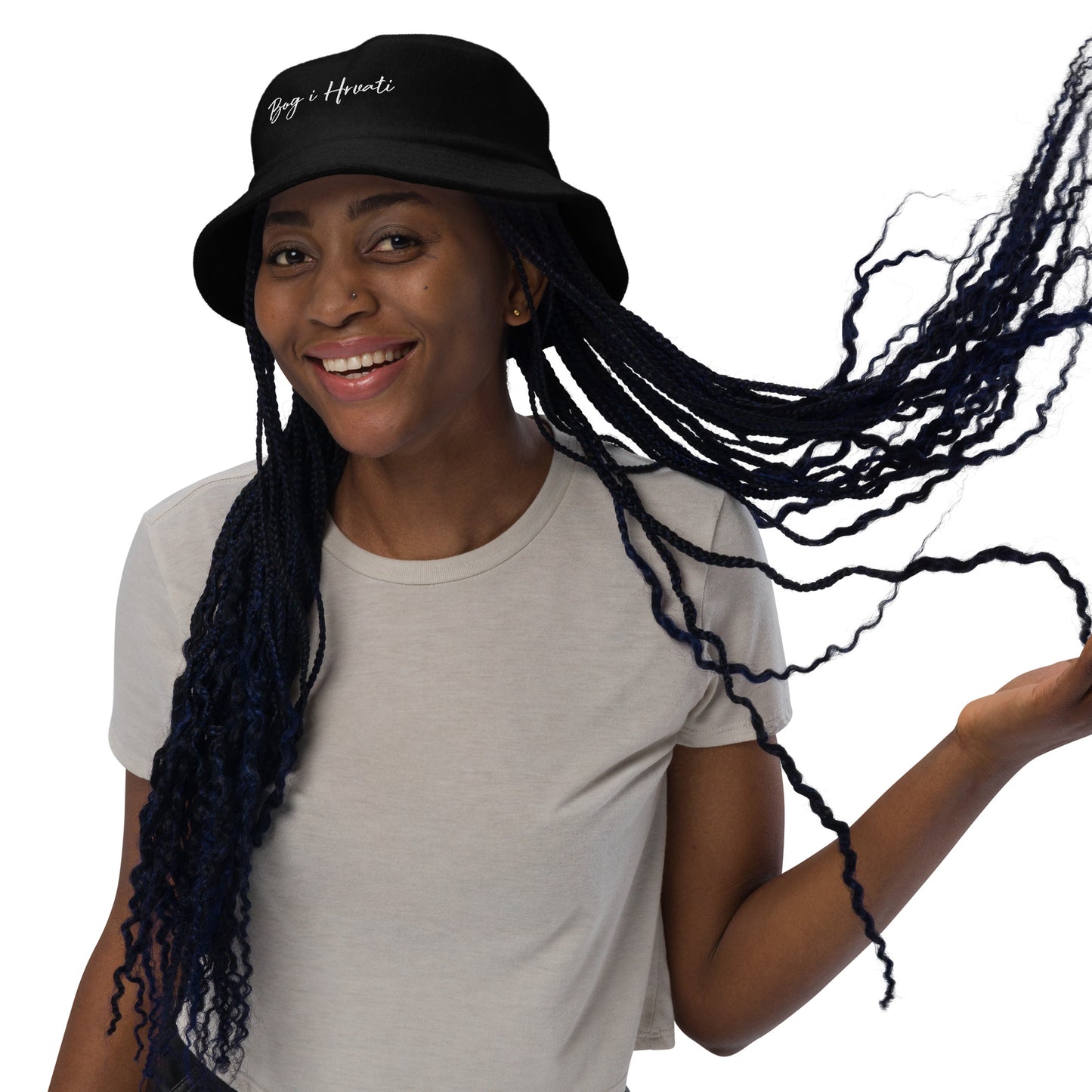 Unisex Big i Hrvati Unstructured terry cloth bucket hat