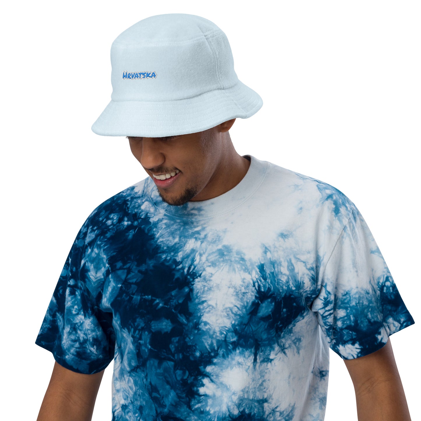 Hrvatska 1 terry cloth bucket hat