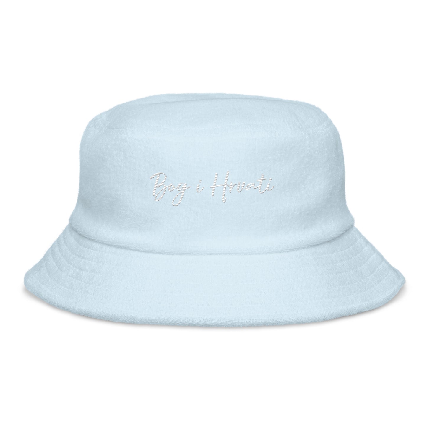 Unisex Big i Hrvati Unstructured terry cloth bucket hat