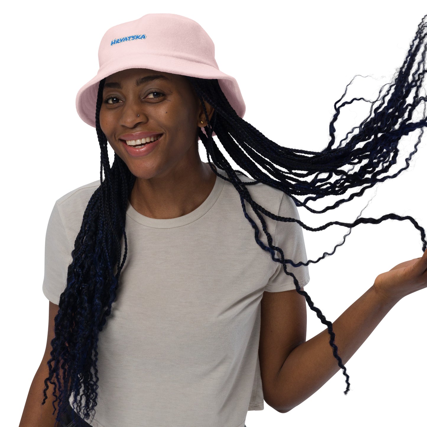 Hrvatska 1 terry cloth bucket hat