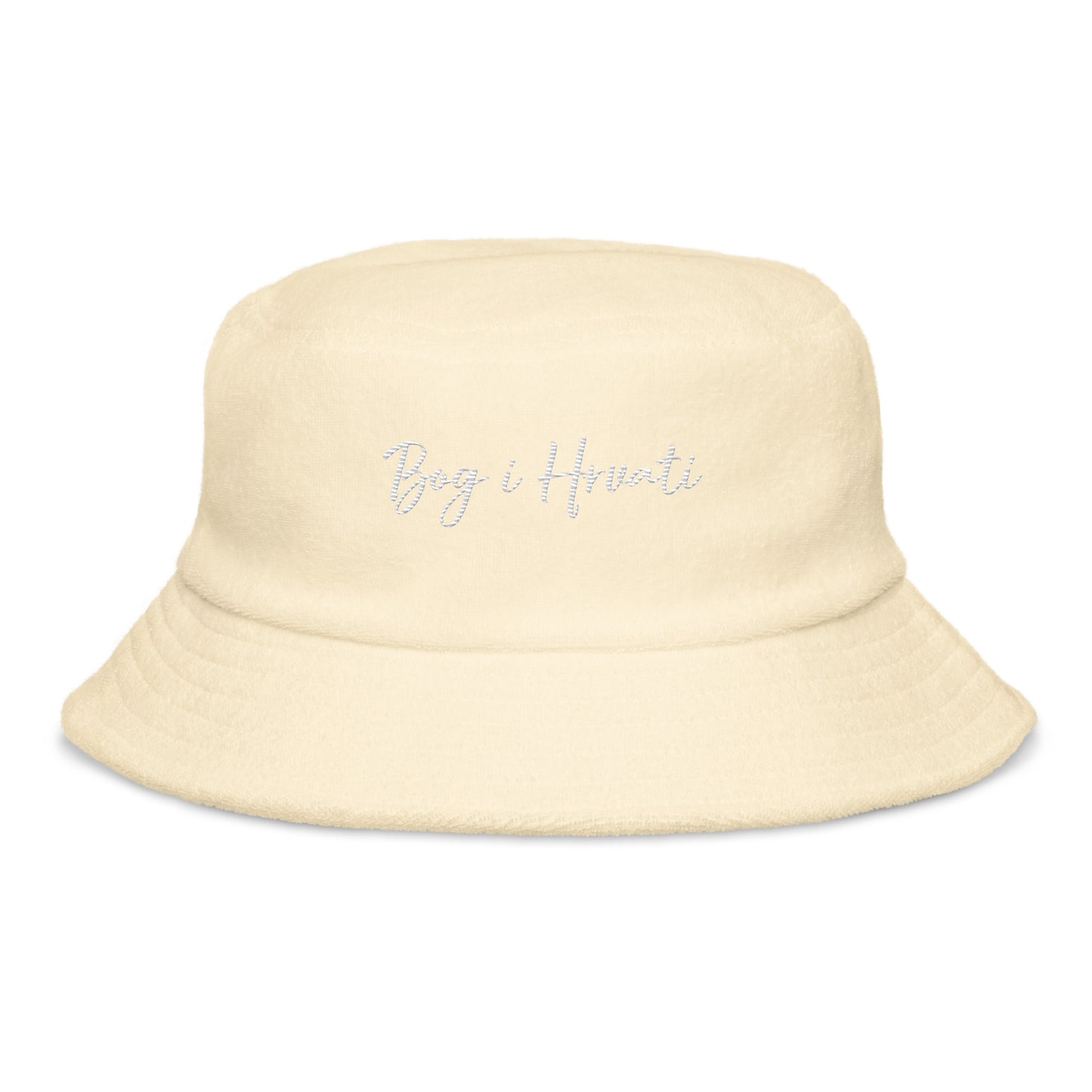 Unisex Big i Hrvati Unstructured terry cloth bucket hat