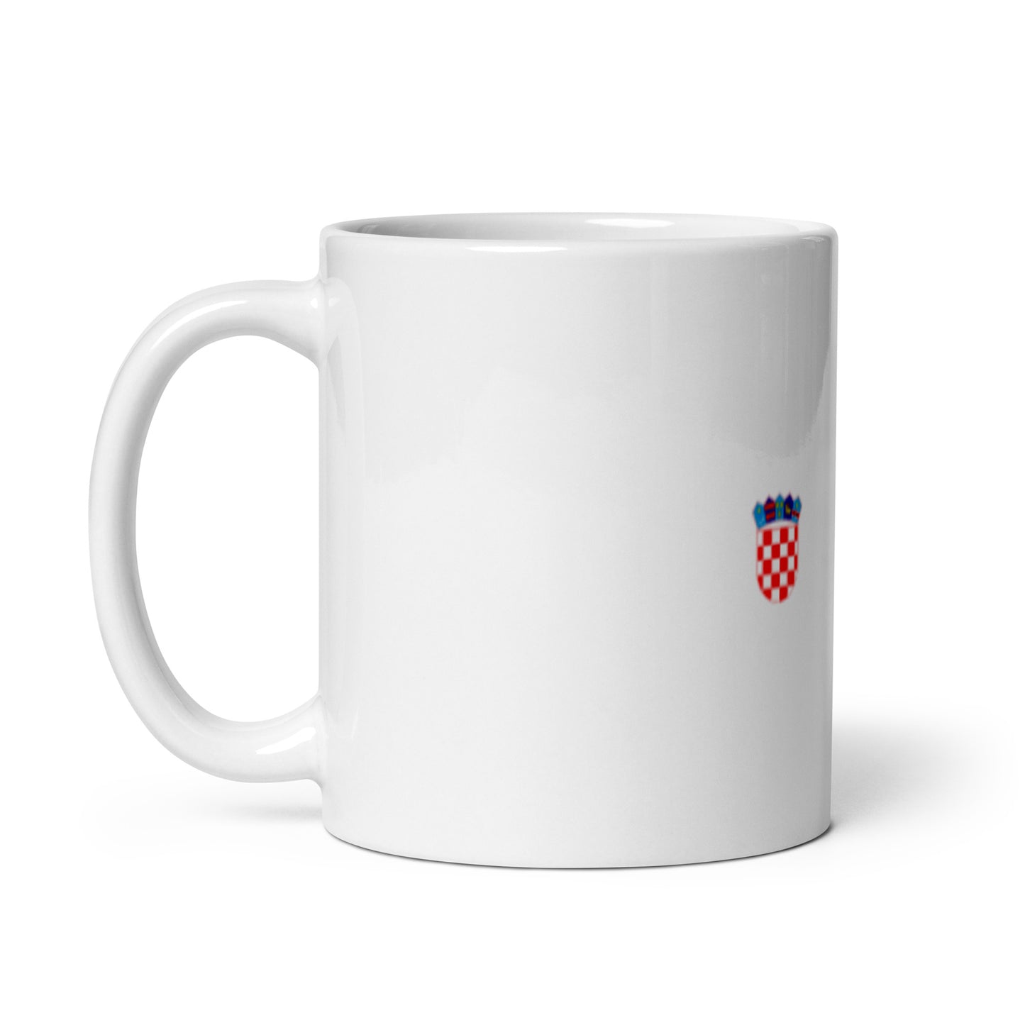 Croatian Coast White glossy mug