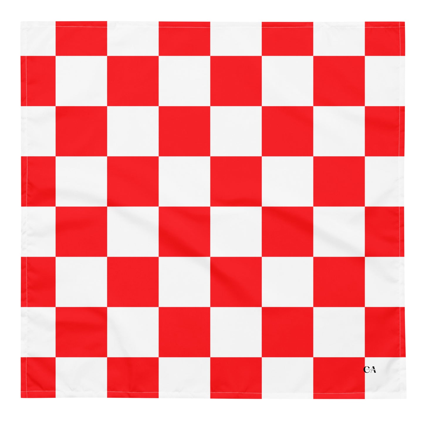 Croatian Checkered red and white bandana