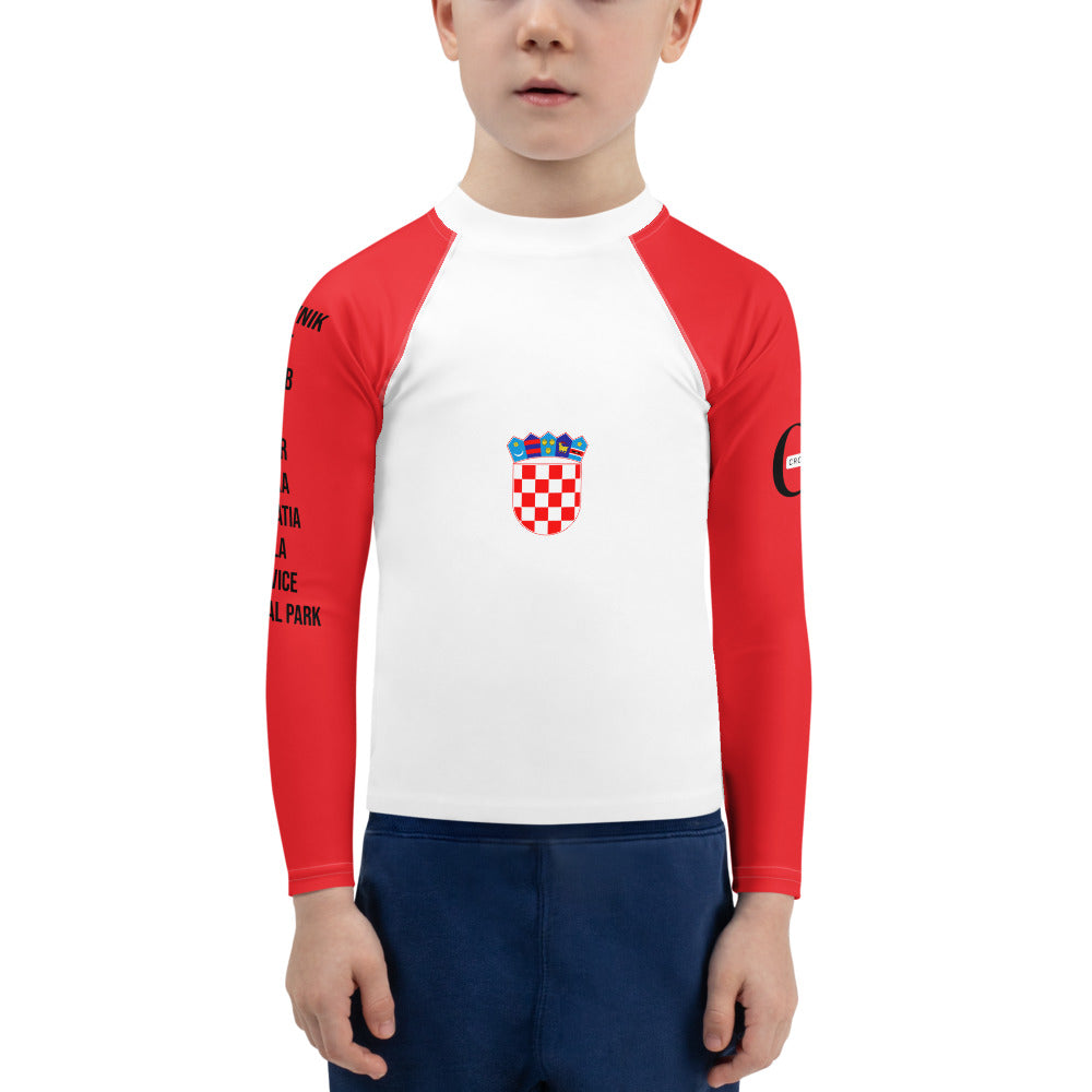 Croatian Apparel Red Kids Rash Guard
