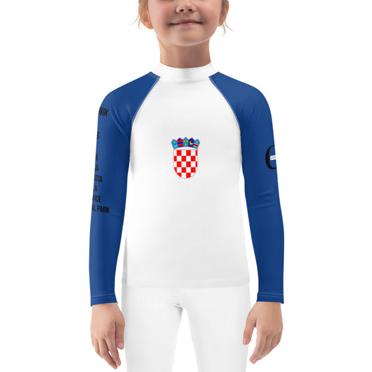 Croatian Apparel Dark Blue Kids Rash Guard