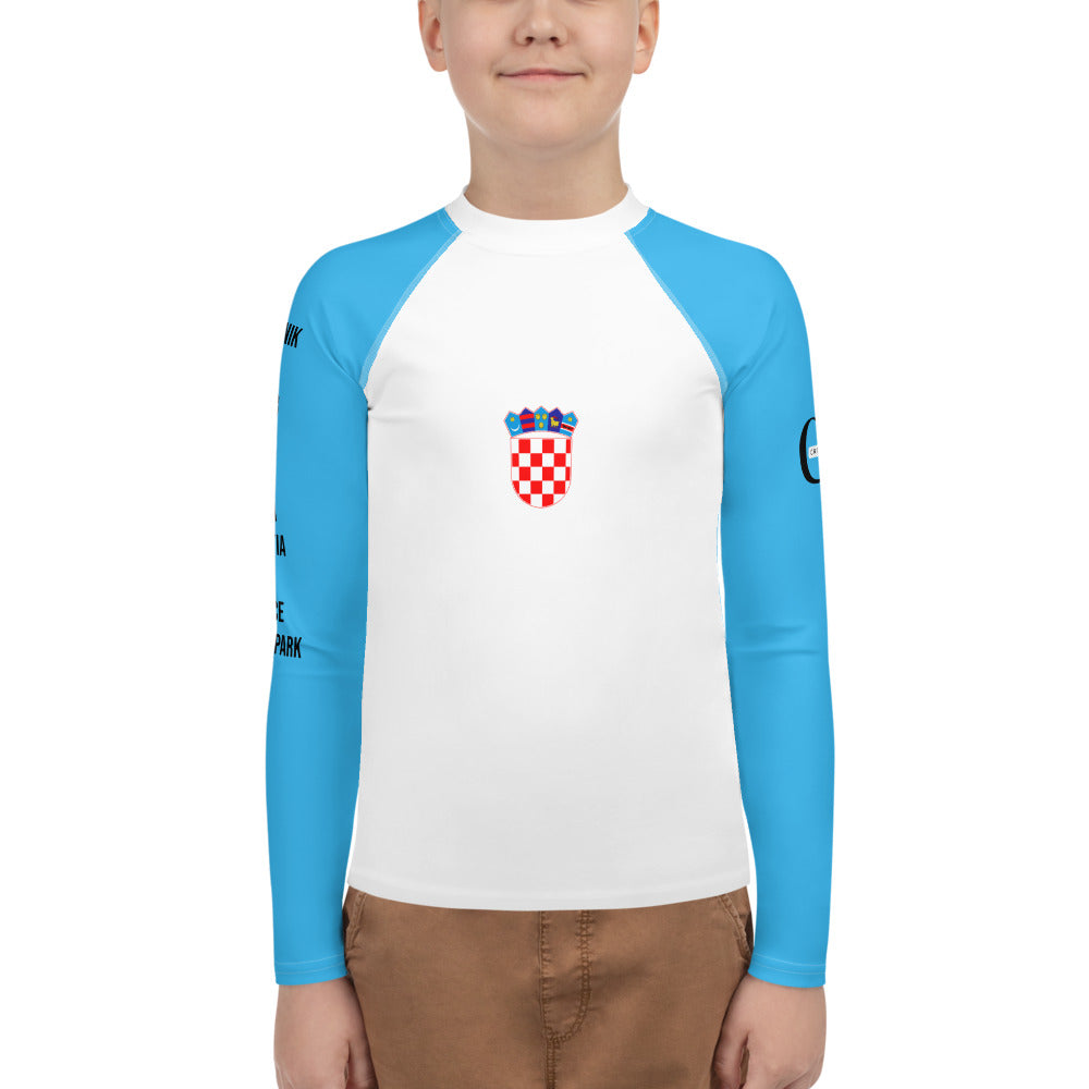 Croatian Apparel Sky Blue Youth Rash Guard