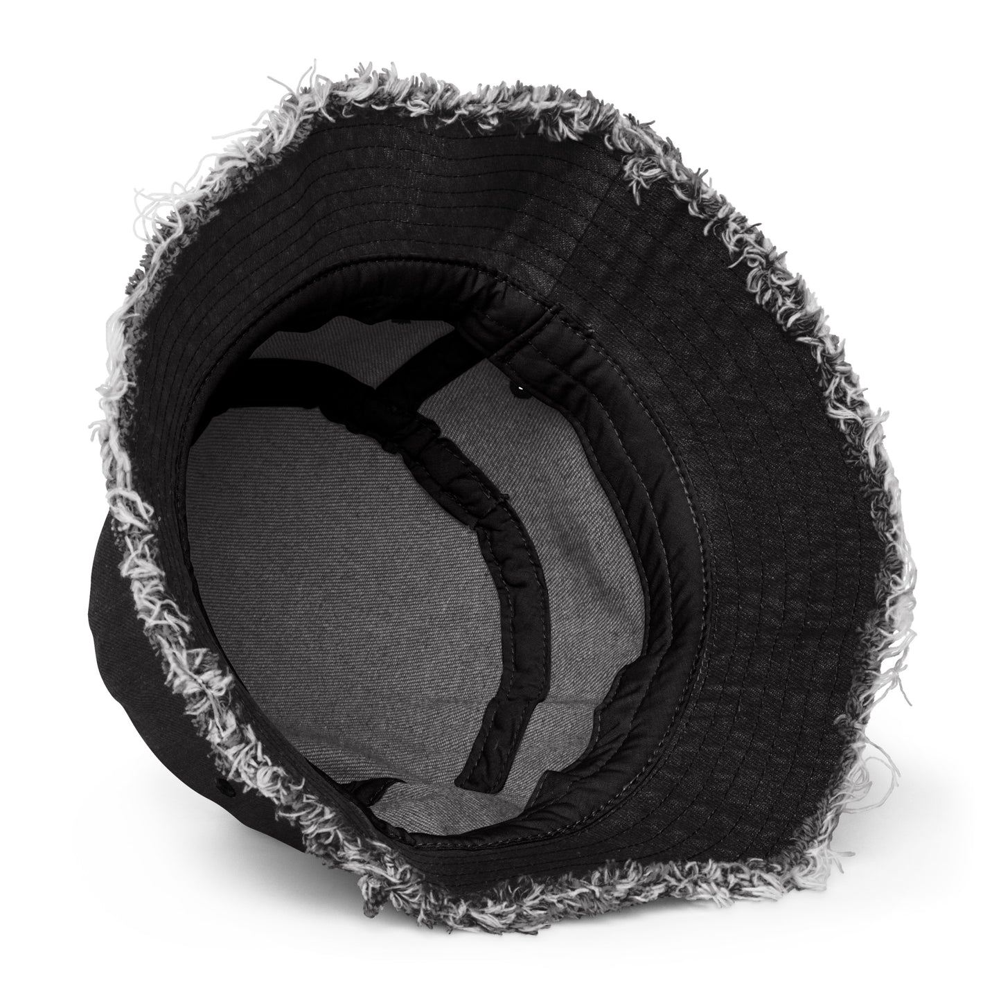 Unisex Bog i Hrvati Distressed denim bucket hat