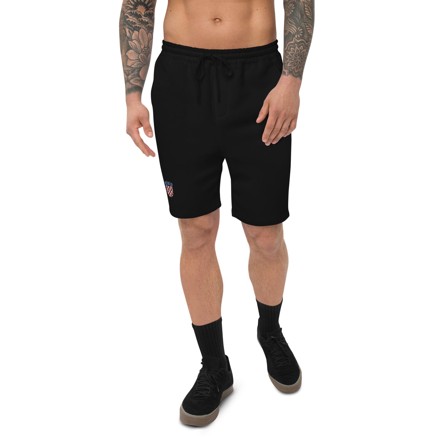 Croatian Grb Men's fleece shorts