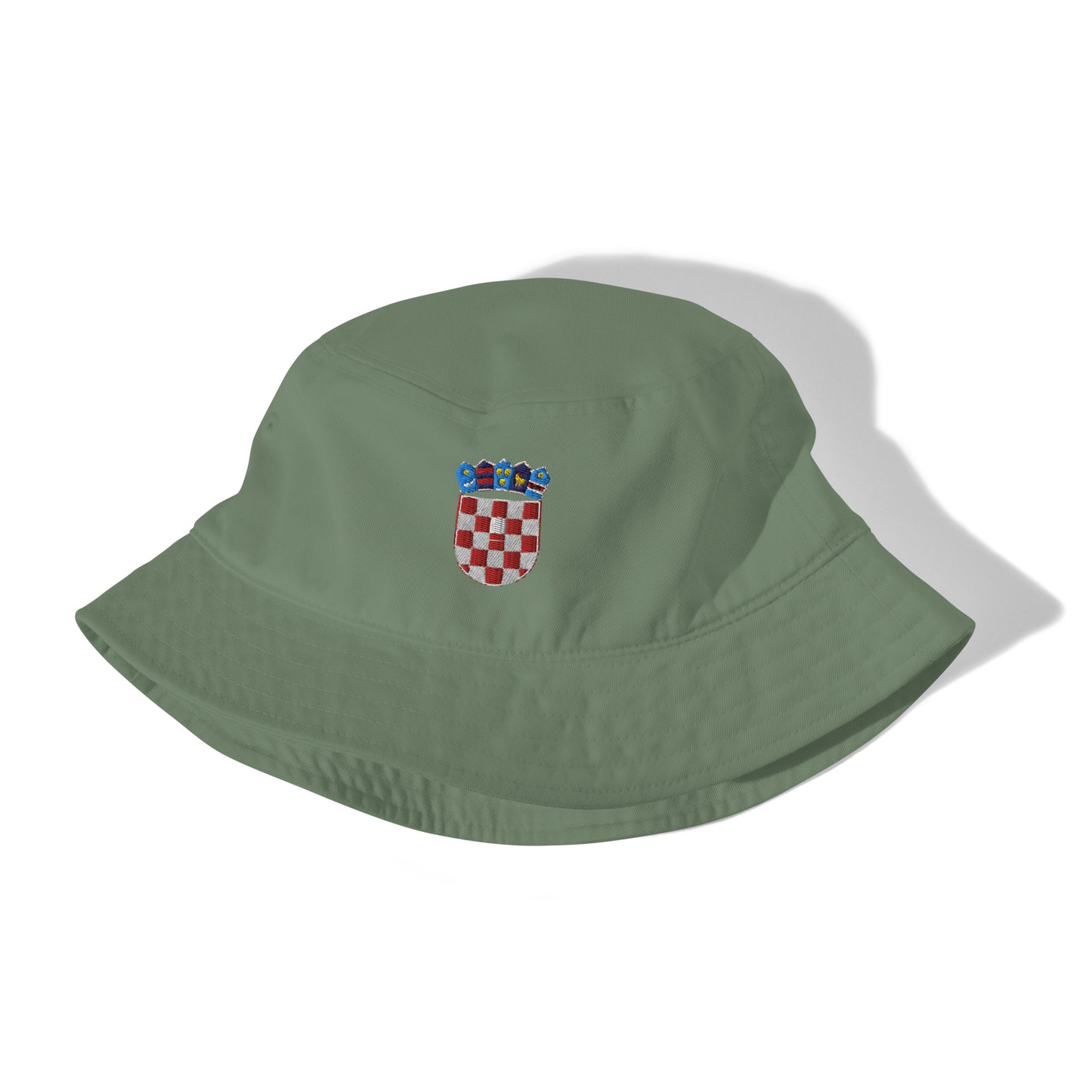 Croatian Grb Organic bucket hat