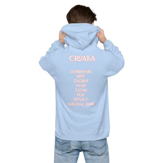 CA Croatia Cities Unisex fleece hoodie