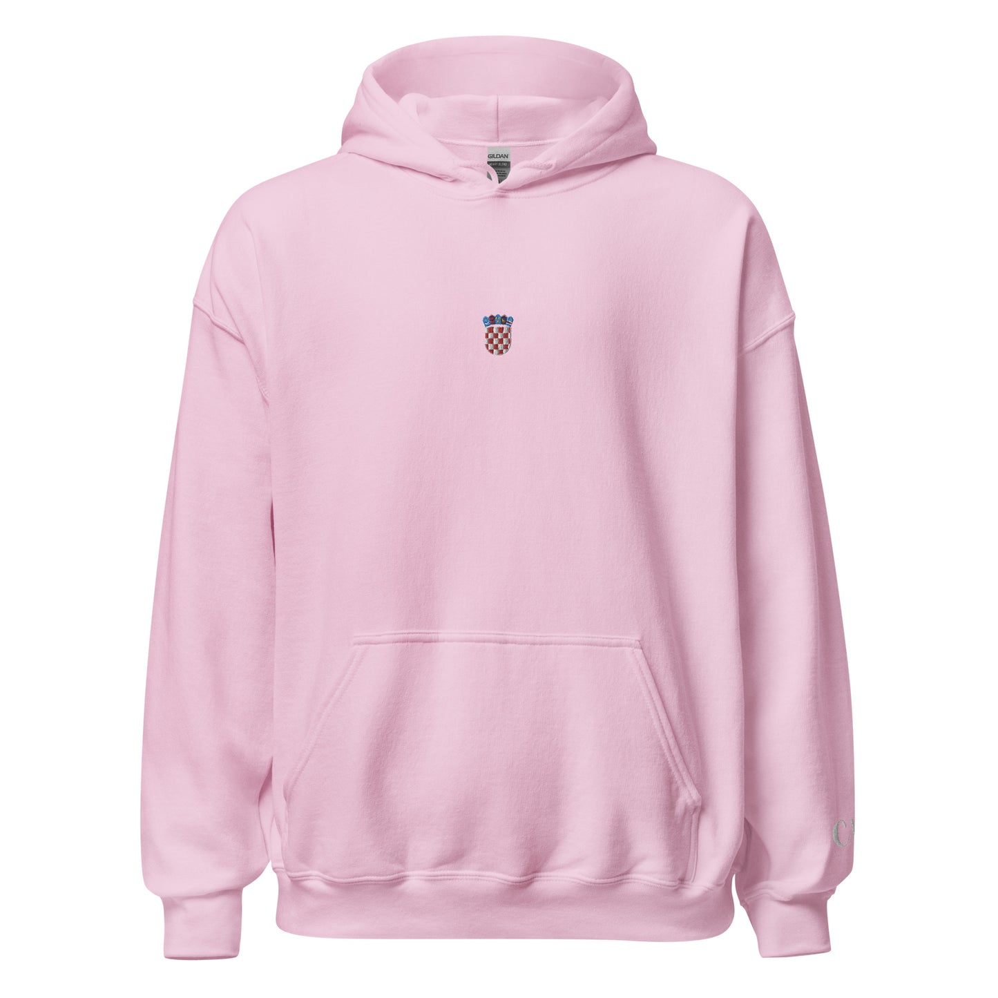 Essential Embroided Croatian Apparel Grb Unisex Hoodie